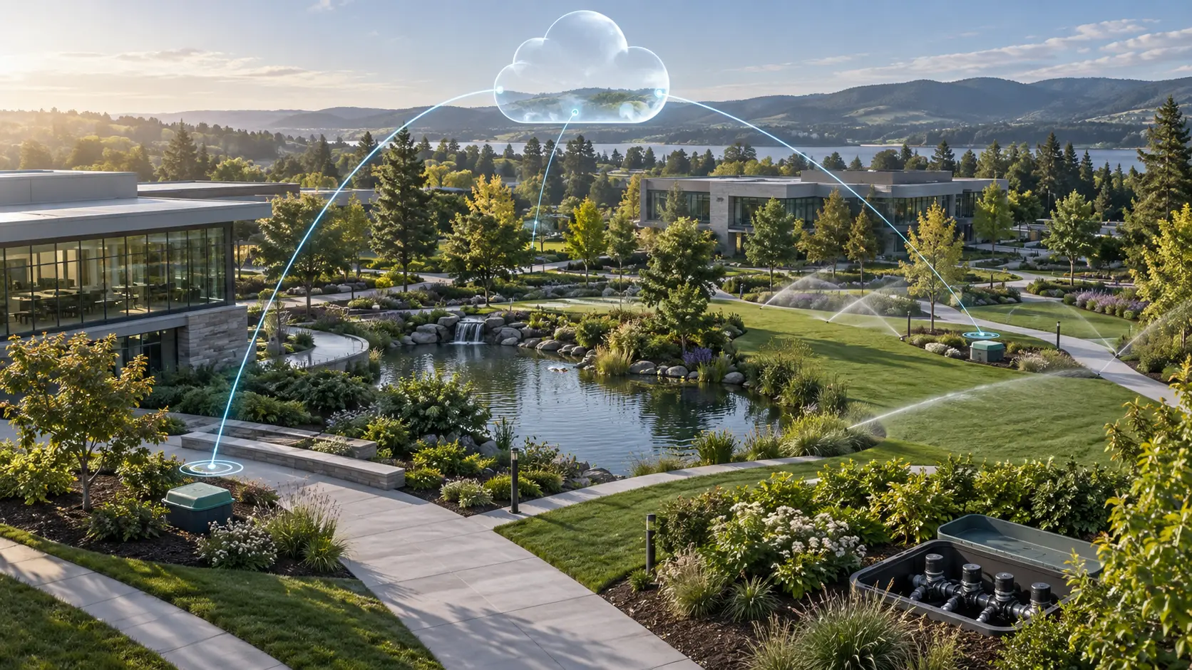 Illustrative landscape irrigation application