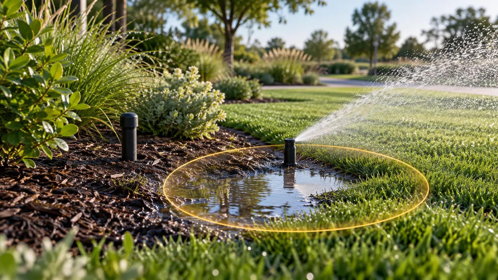 Illustrative landscape irrigation application